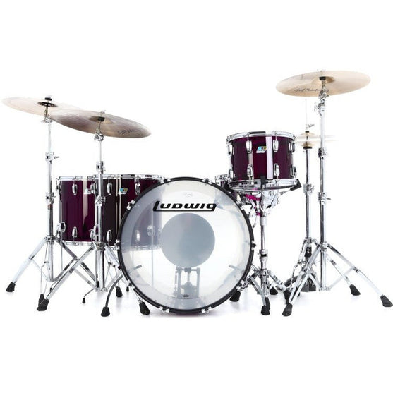 Trống Cơ Ludwig Vistalite Zep 4-Pc Shell Pack (26"/14"/16"/18")-Mai Nguyên Music