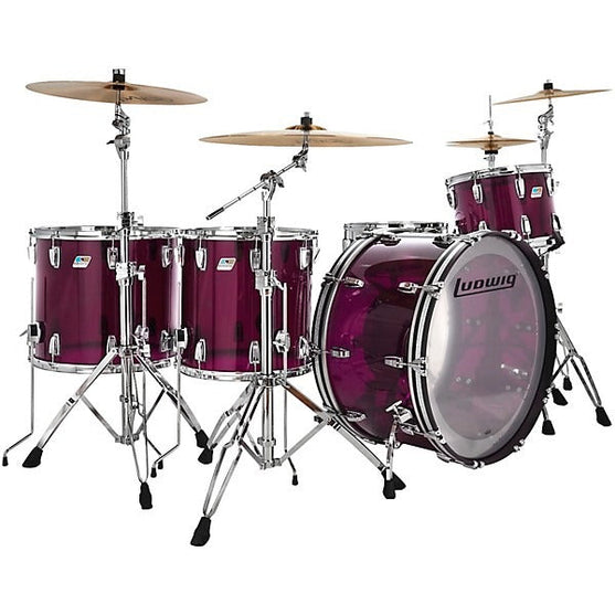 Trống Cơ Ludwig Vistalite Zep 5-Pc Shell Pack (26"/14"/14"/16"/18")-Mai Nguyên Music