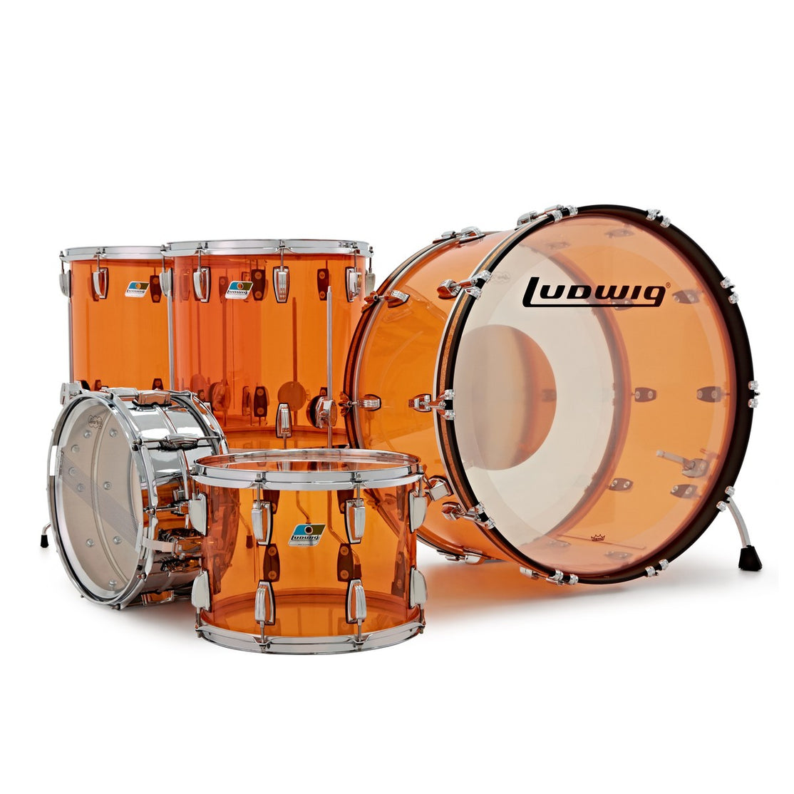 Trống Cơ Ludwig Vistalite Zep 5-Pc Shell Pack (26"/14"/14"/16"/18")-Mai Nguyên Music