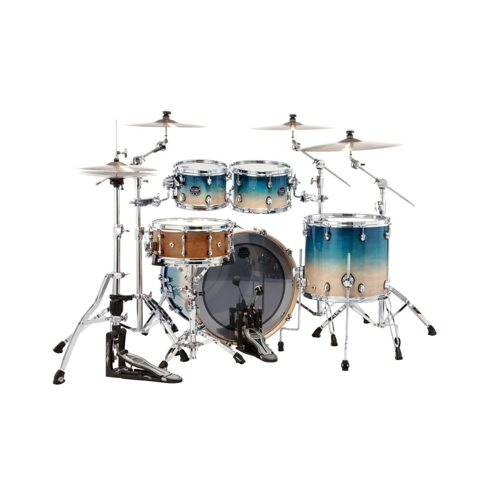 Trống Cơ Mapex SR529X Saturn Maple Walnut Hybrid 4-PC Shell Pack (22"/10"/12"/16")-Mai Nguyên Music