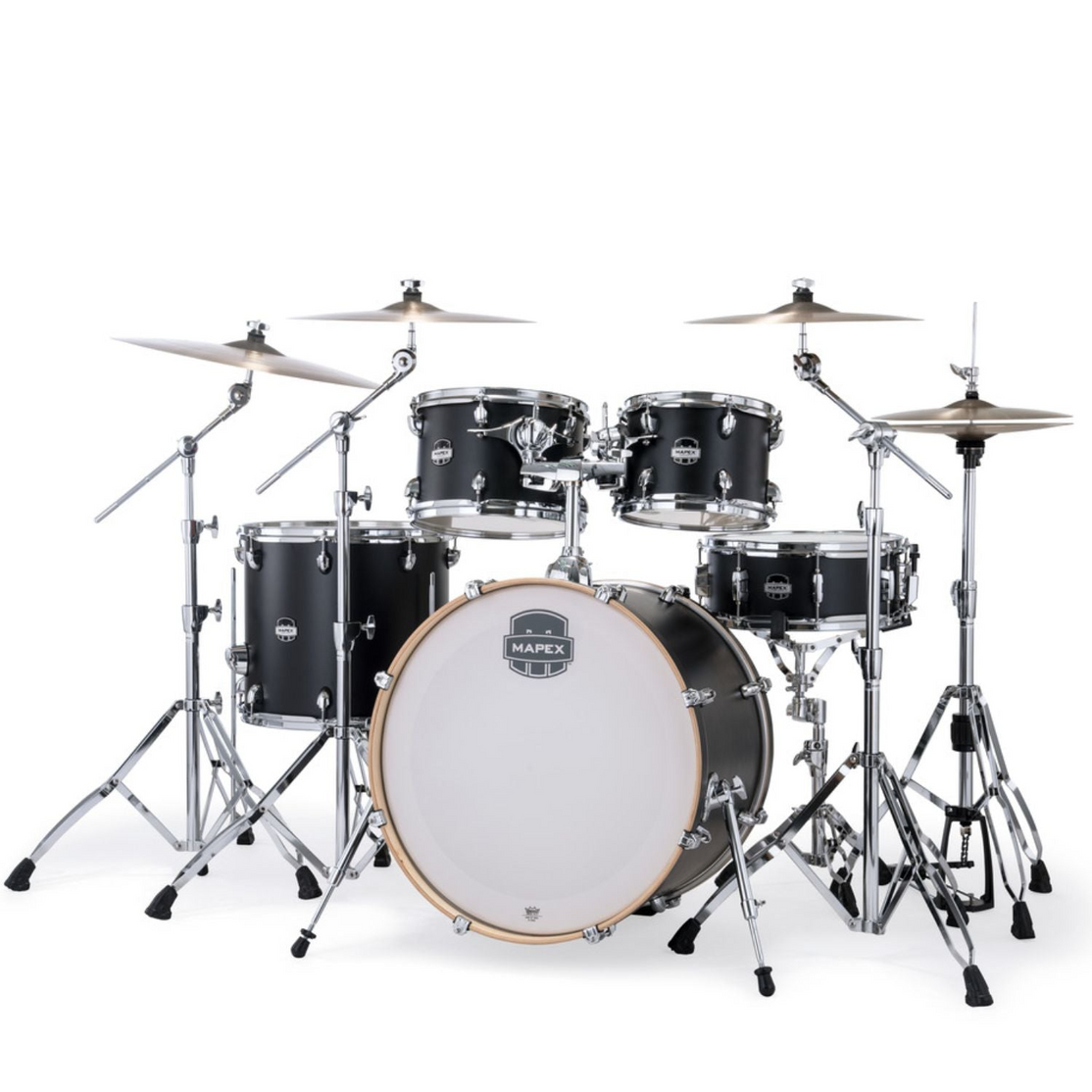 Trống Cơ Mapex SR529X Saturn Maple Walnut Hybrid 4-PC Shell Pack (22"/10"/12"/16")-Mai Nguyên Music