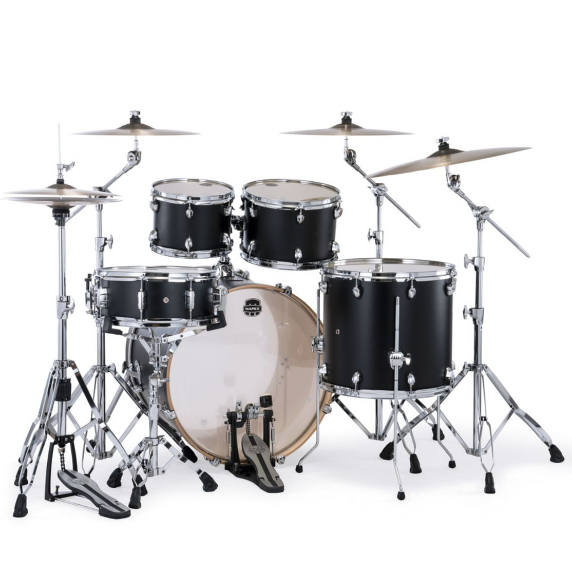 Trống Cơ Mapex SR529X Saturn Maple Walnut Hybrid 4-PC Shell Pack (22"/10"/12"/16")-Mai Nguyên Music