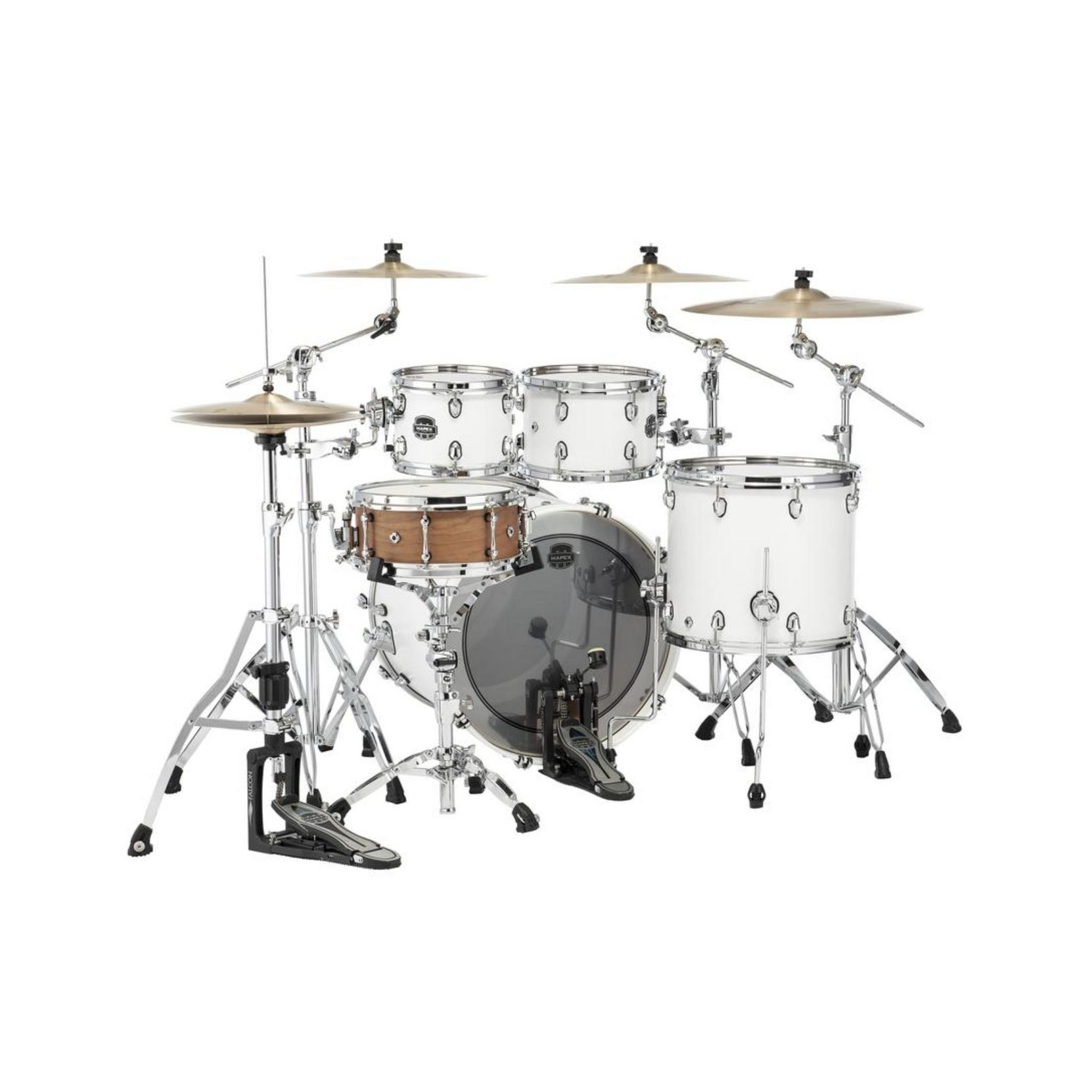 Trống Cơ Mapex SR529X Saturn Maple Walnut Hybrid 4-PC Shell Pack (22"/10"/12"/16")-Mai Nguyên Music