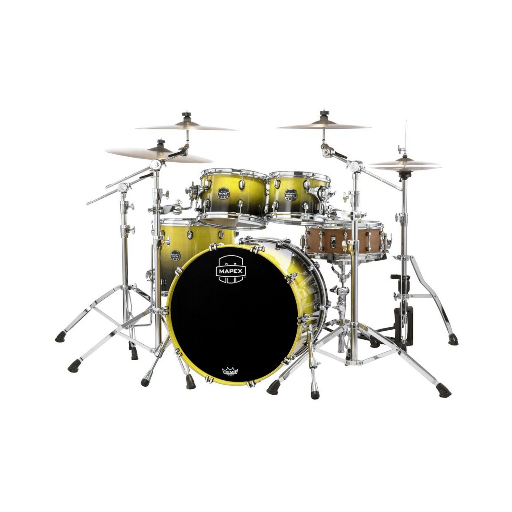 Trống Cơ Mapex SR529X Saturn Maple Walnut Hybrid 4-PC Shell Pack (22"/10"/12"/16")-Mai Nguyên Music