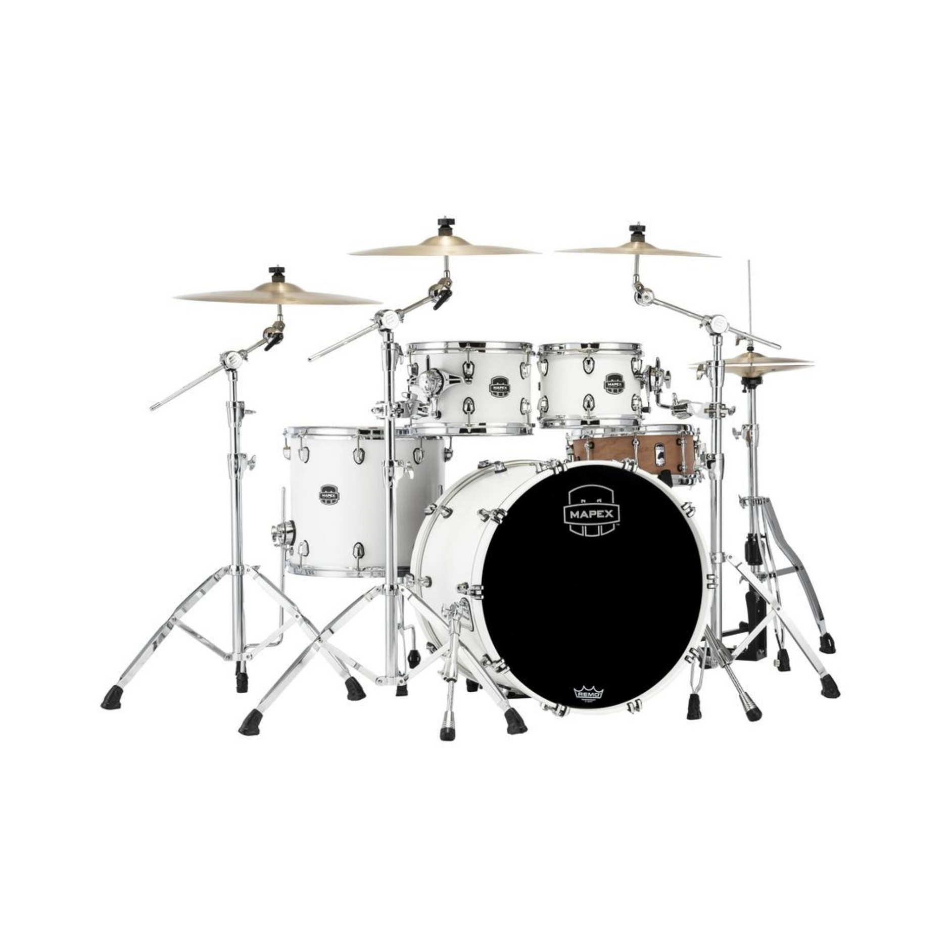 Trống Cơ Mapex SR529X Saturn Maple Walnut Hybrid 4-PC Shell Pack (22"/10"/12"/16")-Mai Nguyên Music