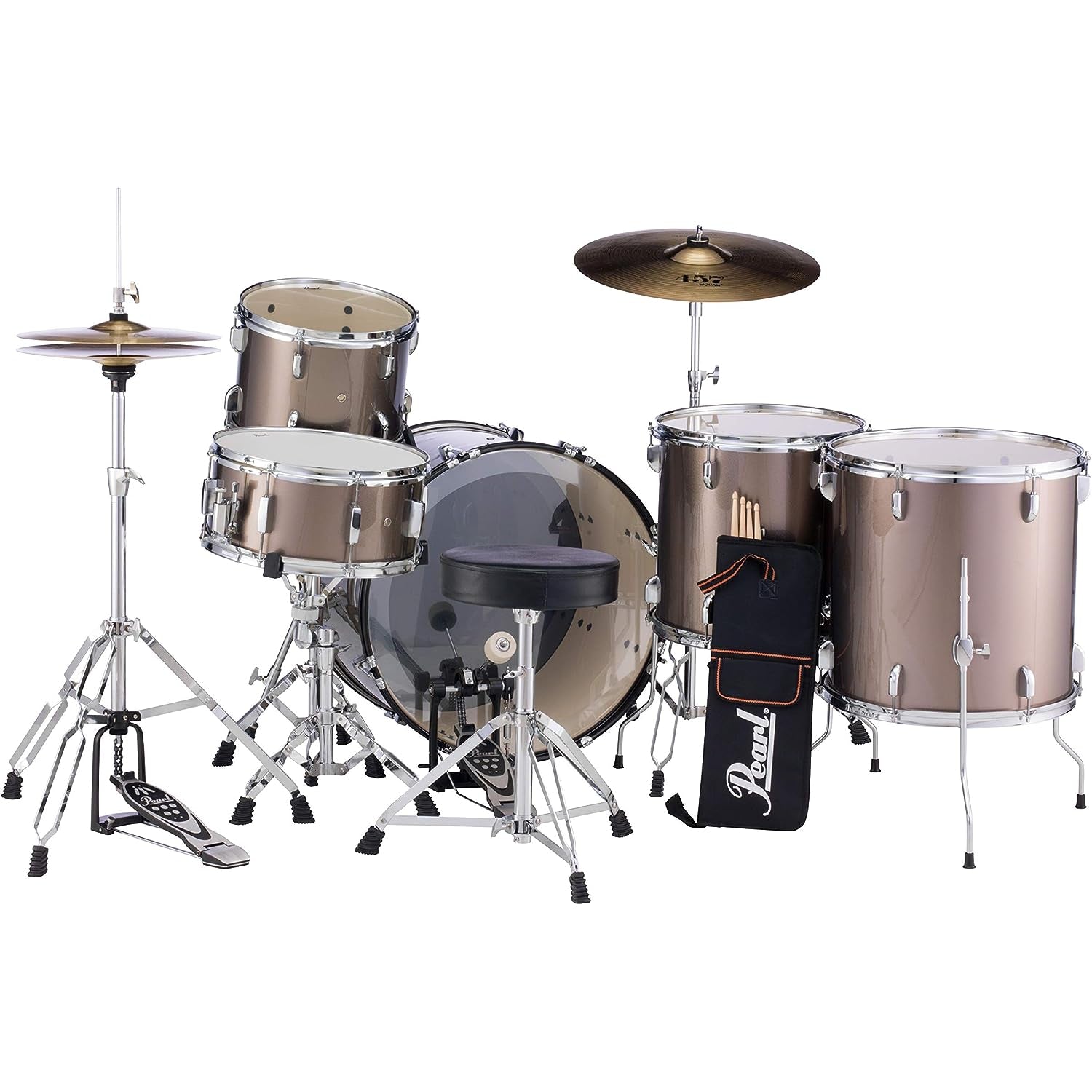 Trống Cơ Pearl Roadshow RS525WFC/C 5-Pcs w/Cymbal + Hardware (22"/12"/14"/14")-Mai Nguyên Music