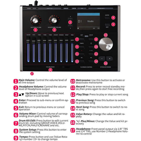 Trống Điện HXM XD-2000-KM-Mai Nguyên Music