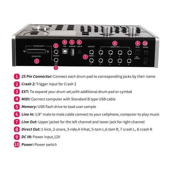 Trống Điện HXM XD-2000-KM-Mai Nguyên Music