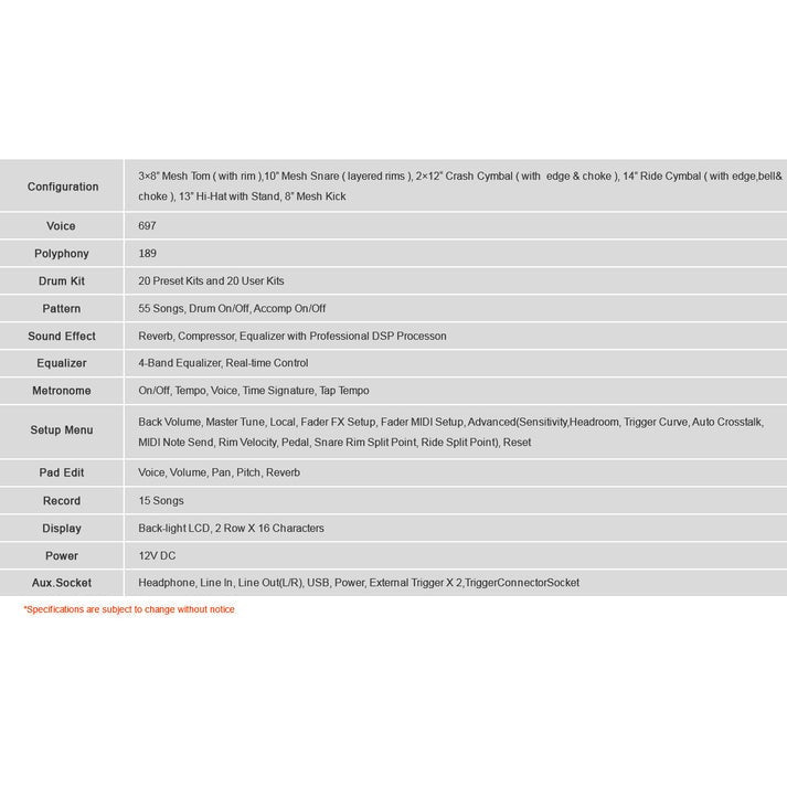 Trống Điện HXM XD-450C-KM-Mai Nguyên Music