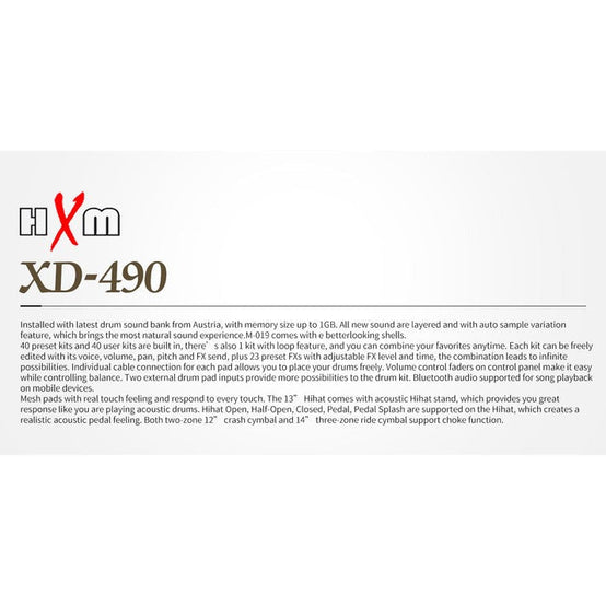 Trống Điện HXM XD-490-KM-Mai Nguyên Music