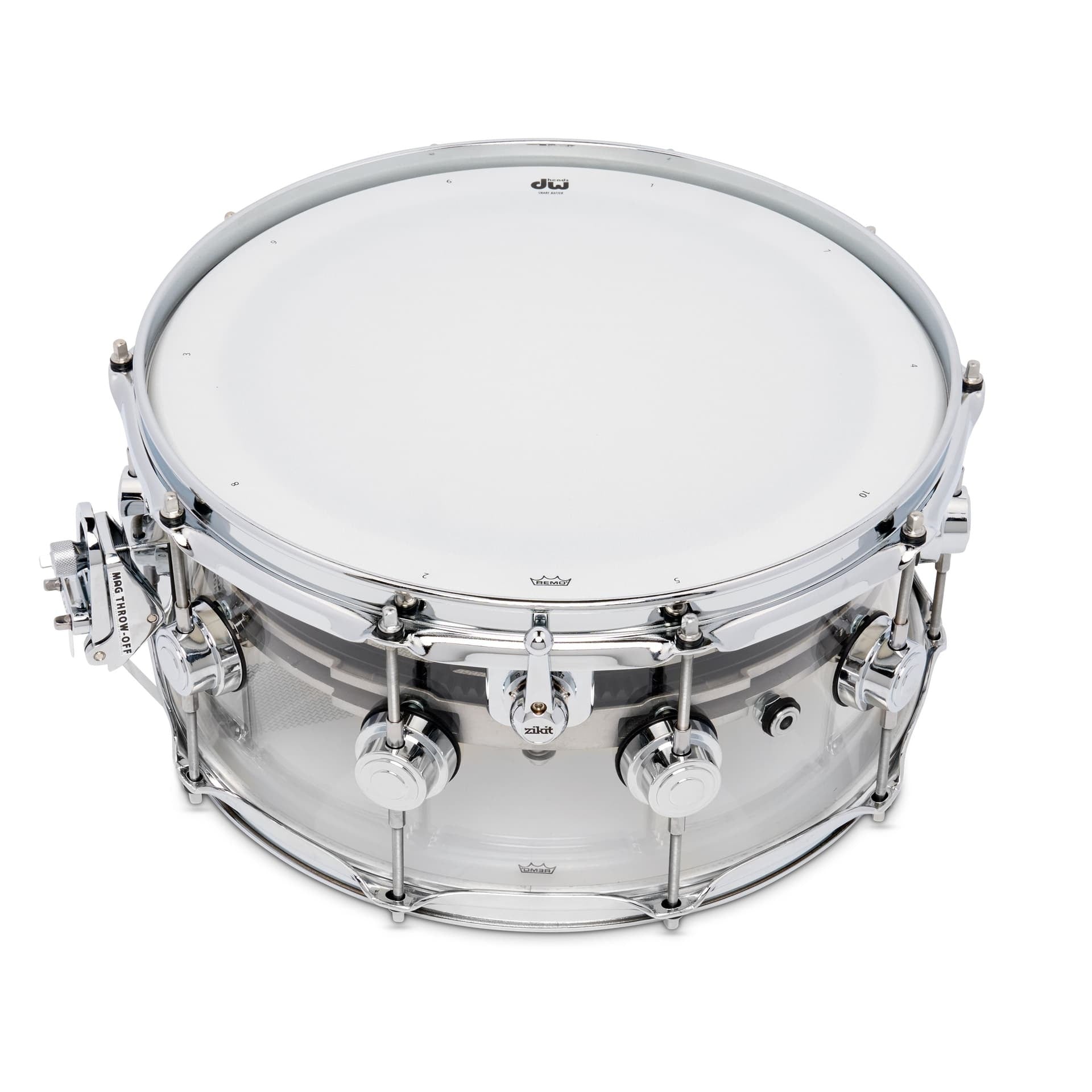 Trống Snare DW Collector's Series Acrylic 6.5"x14" w/ Zikit-Mai Nguyên Music