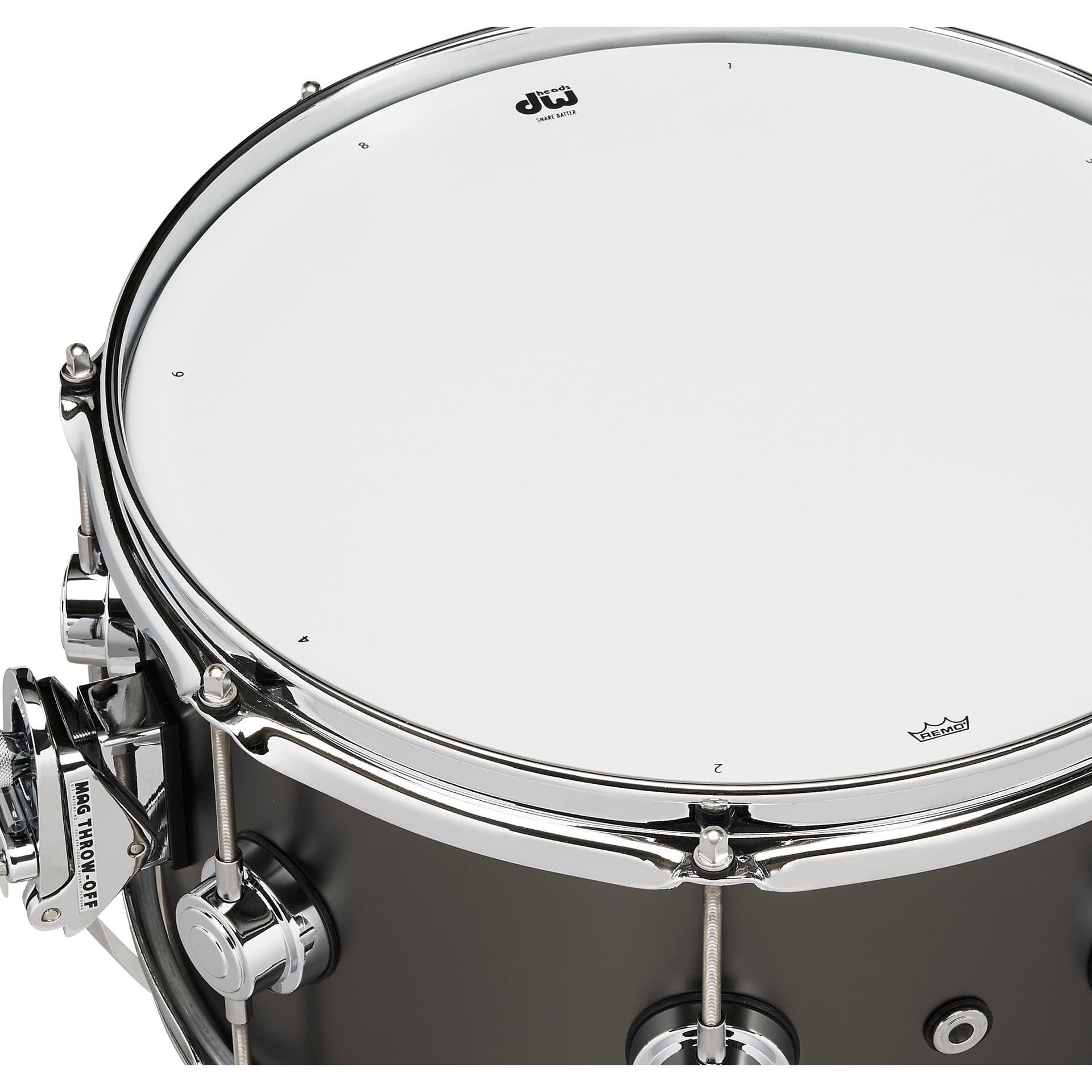 Trống Snare DW Collector's Series Metal Brass 7"x13" - Satin Black-Mai Nguyên Music
