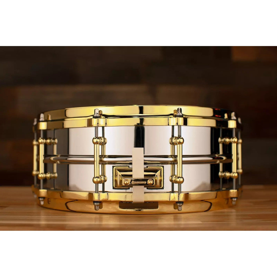 Trống Snare Ludwig LB400BBTWM 14"x5" Chrome Over Brass-Mai Nguyên Music