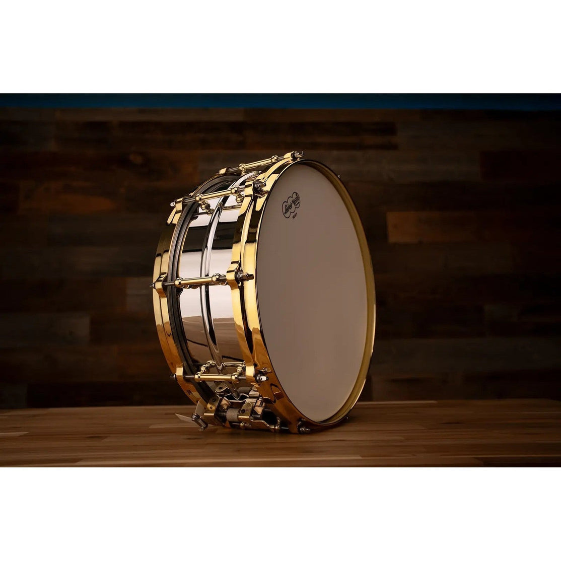 Trống Snare Ludwig LB400BBTWM 14"x5" Chrome Over Brass-Mai Nguyên Music