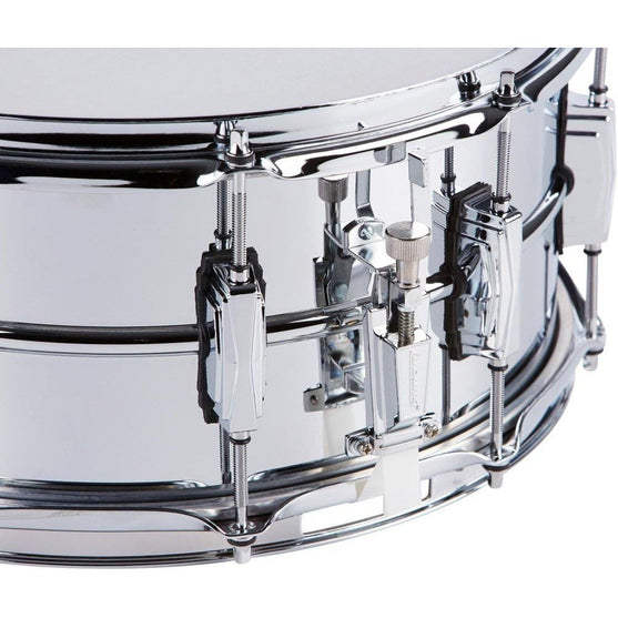 Trống Snare Ludwig LB402B 14"x6.5" Chrome Over Brass-Mai Nguyên Music