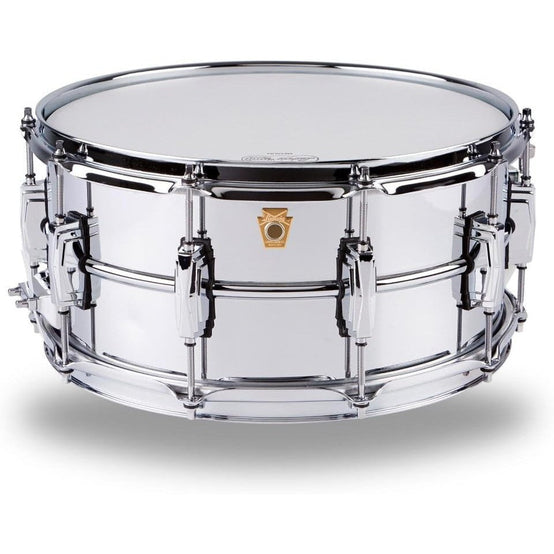 Trống Snare Ludwig LB402B 14"x6.5" Chrome Over Brass-Mai Nguyên Music