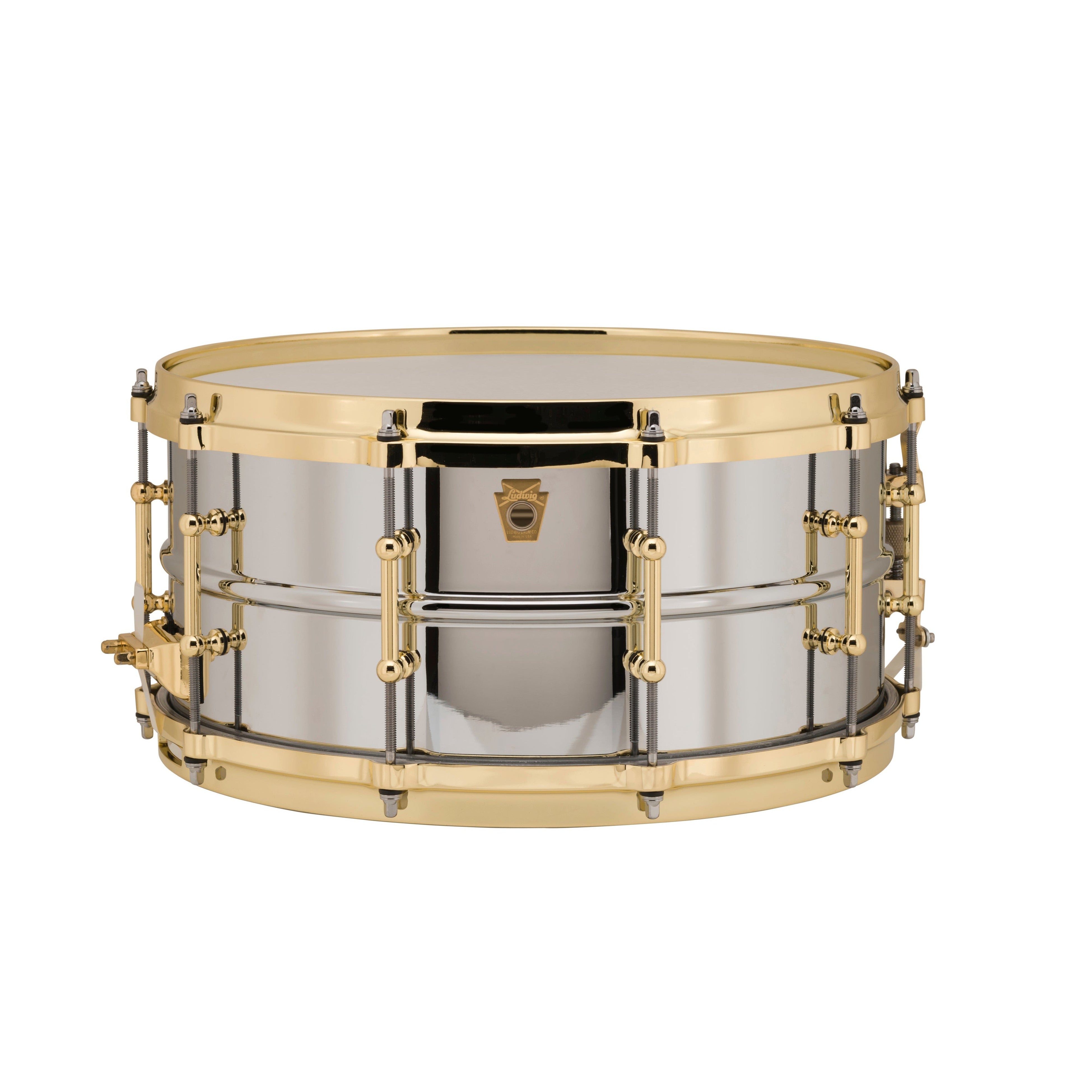 Trống Snare Ludwig LB402BBTWM 14"x6.5" Chrome Over Brass-Mai Nguyên Music