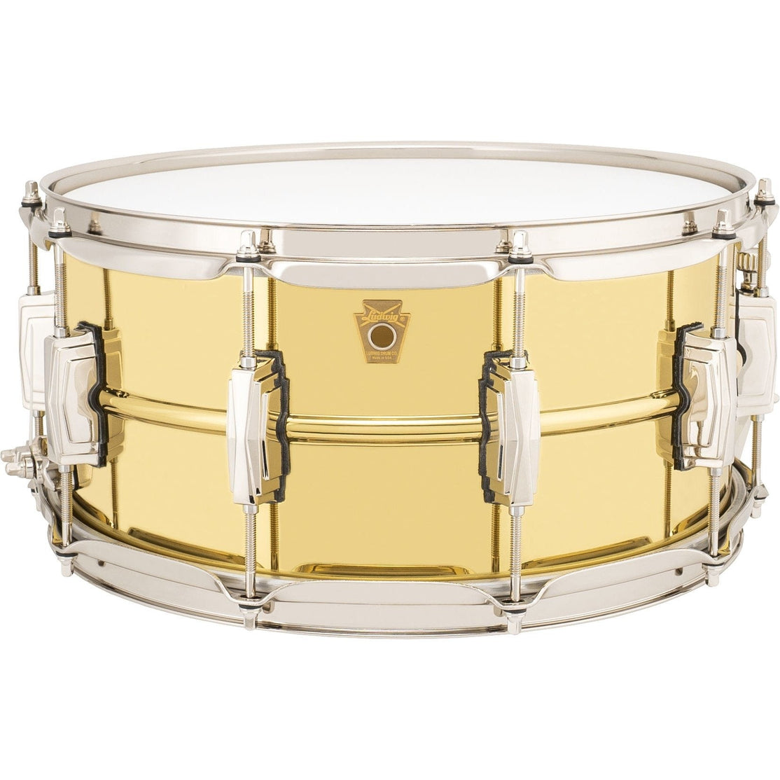 Trống Snare Ludwig LB403 14"x6.5" Super Brass-Mai Nguyên Music