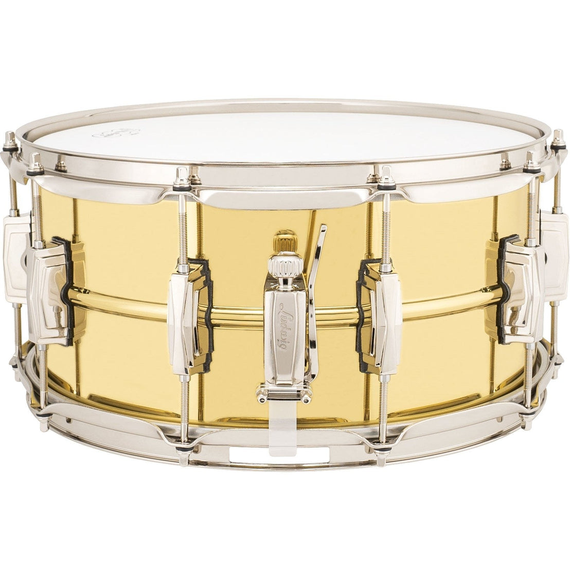 Trống Snare Ludwig LB403 14"x6.5" Super Brass-Mai Nguyên Music