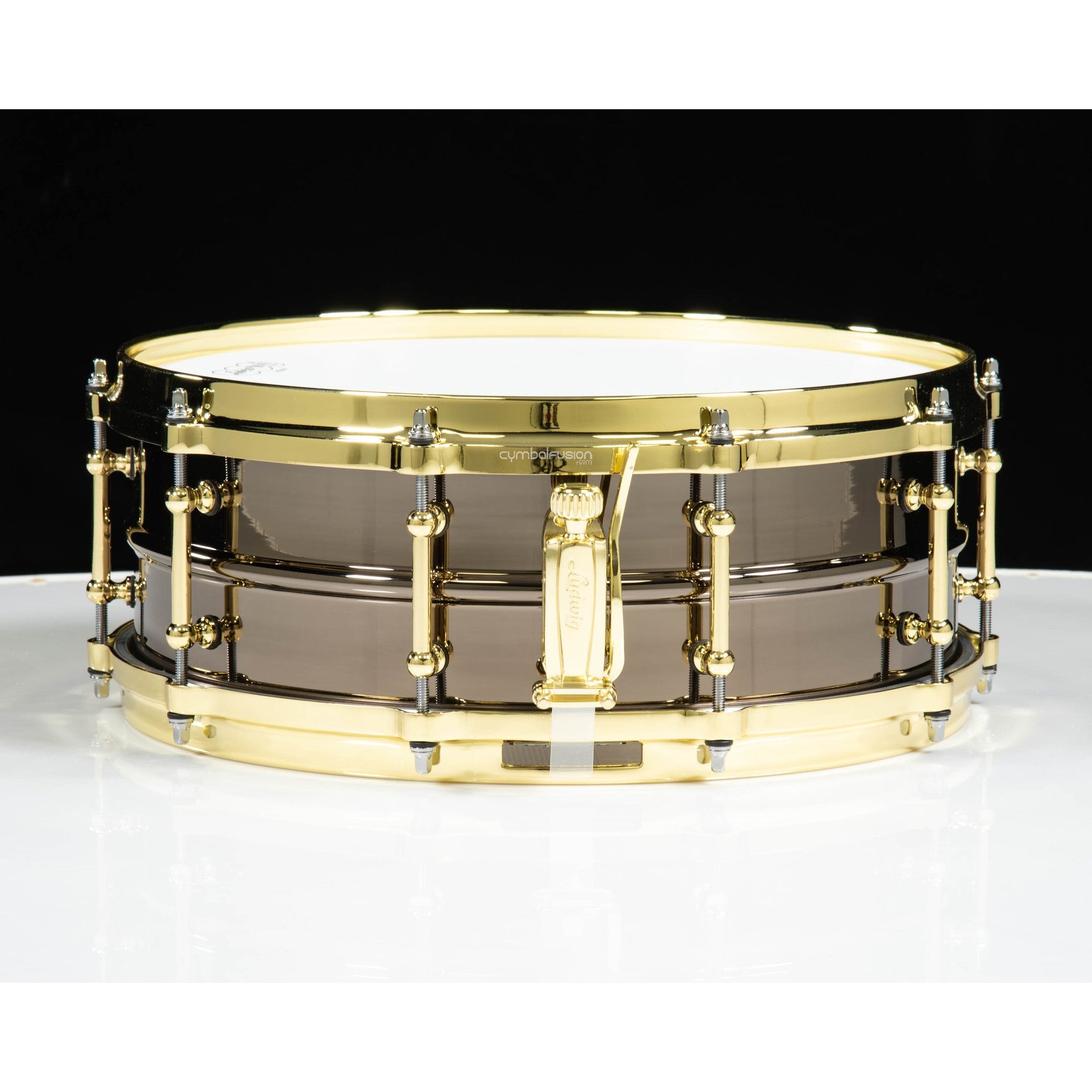 Trống Snare Ludwig LB416BT 14"x5" Black Beauty w/Brass Tube Lugs-Mai Nguyên Music