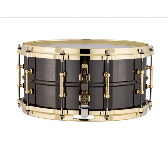 Trống Snare Ludwig LB417BT 14"x6.5" Black Beauty w/Brass Tube Lugs-Mai Nguyên Music