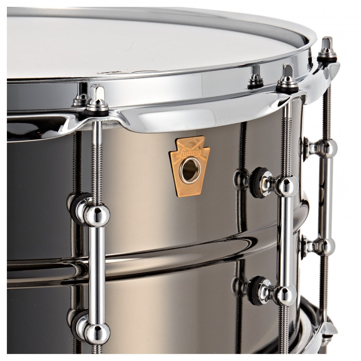 Trống Snare Ludwig LB417T 14"x6.5" Black Beauty w/Tube Lugs-Mai Nguyên Music