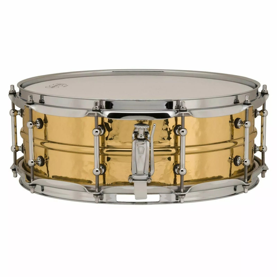 Trống Snare Ludwig LB420BKT 14"x5" Hammered Brass-Mai Nguyên Music