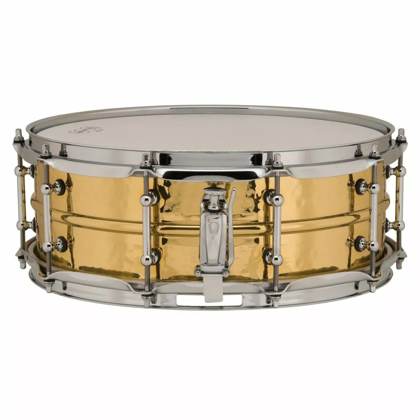 Trống Snare Ludwig LB420BKT 14"x5" Hammered Brass-Mai Nguyên Music