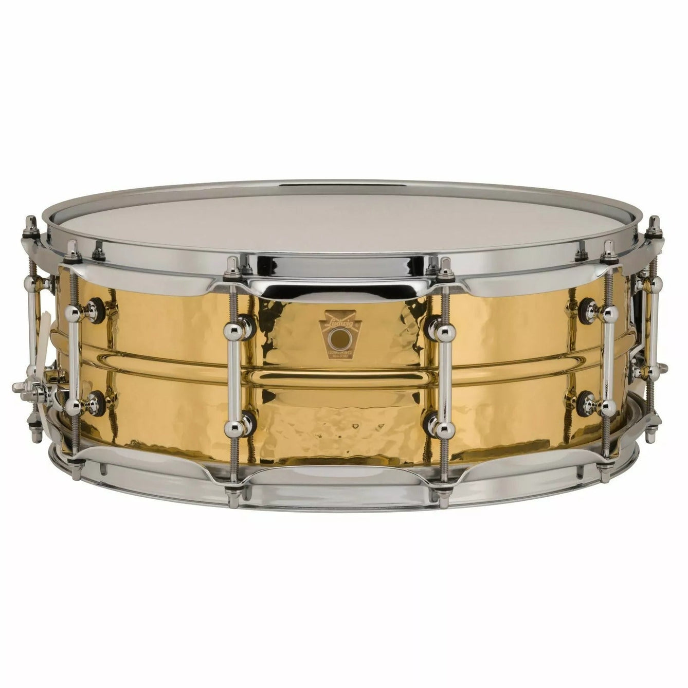 Trống Snare Ludwig LB420BKT 14"x5" Hammered Brass-Mai Nguyên Music