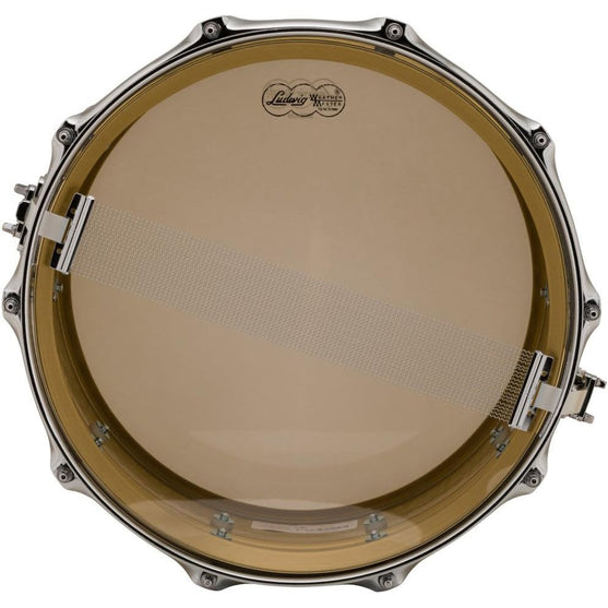 Trống Snare Ludwig LB422BKT 14"x6.5" Hammered Brass-Mai Nguyên Music