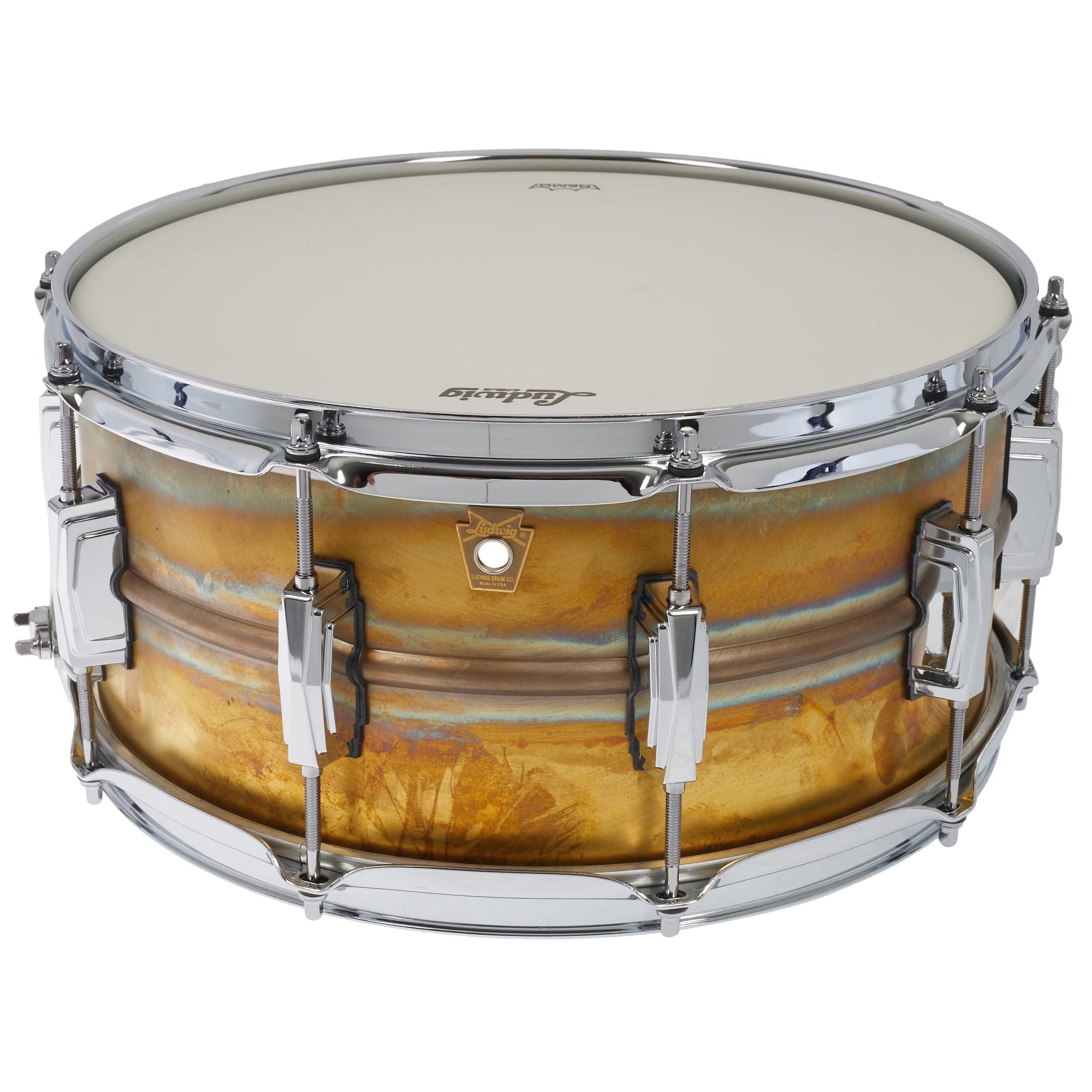 Trống Snare Ludwig LB464R 14"x6.5" Raw Brass Phonic-Mai Nguyên Music