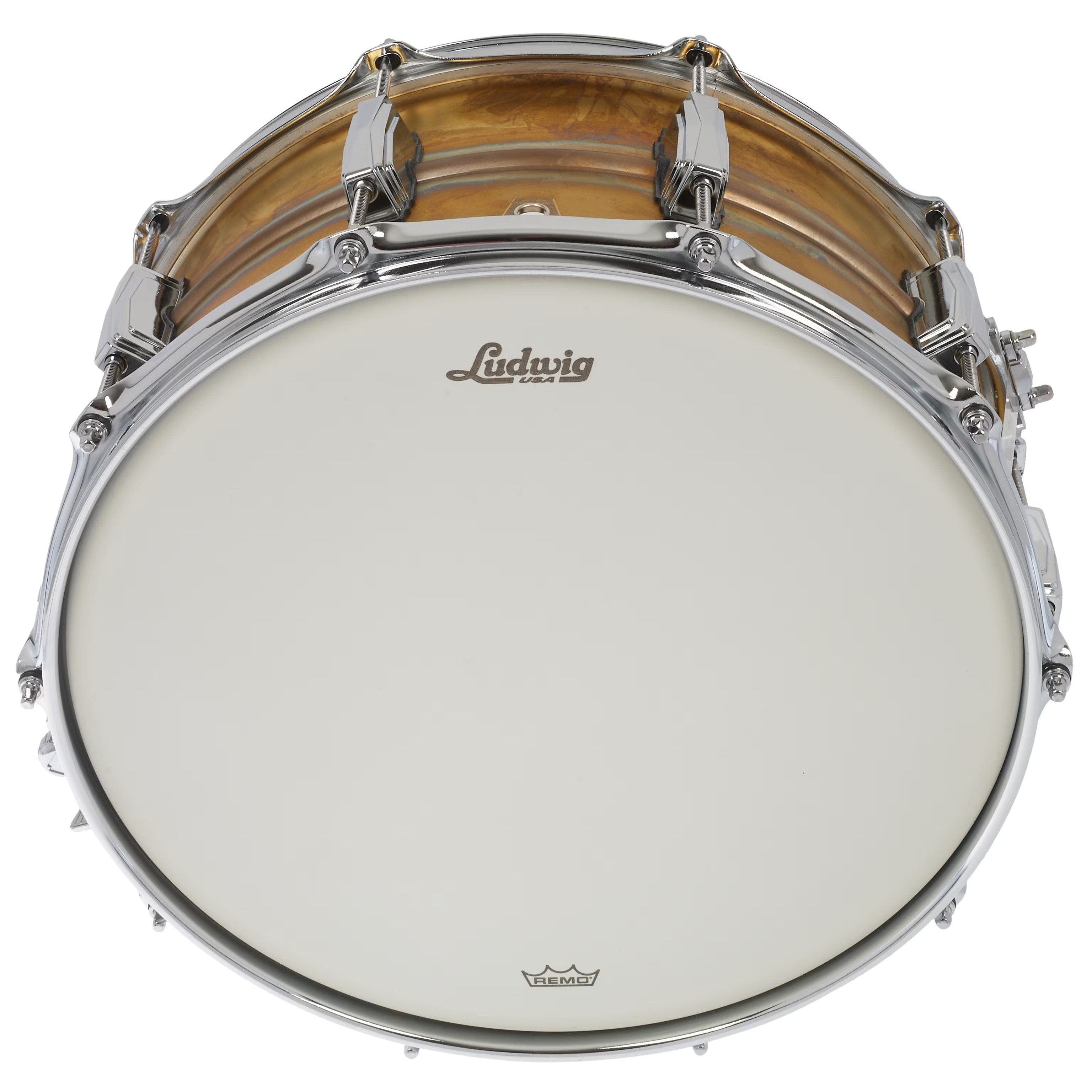 Trống Snare Ludwig LB464R 14"x6.5" Raw Brass Phonic-Mai Nguyên Music