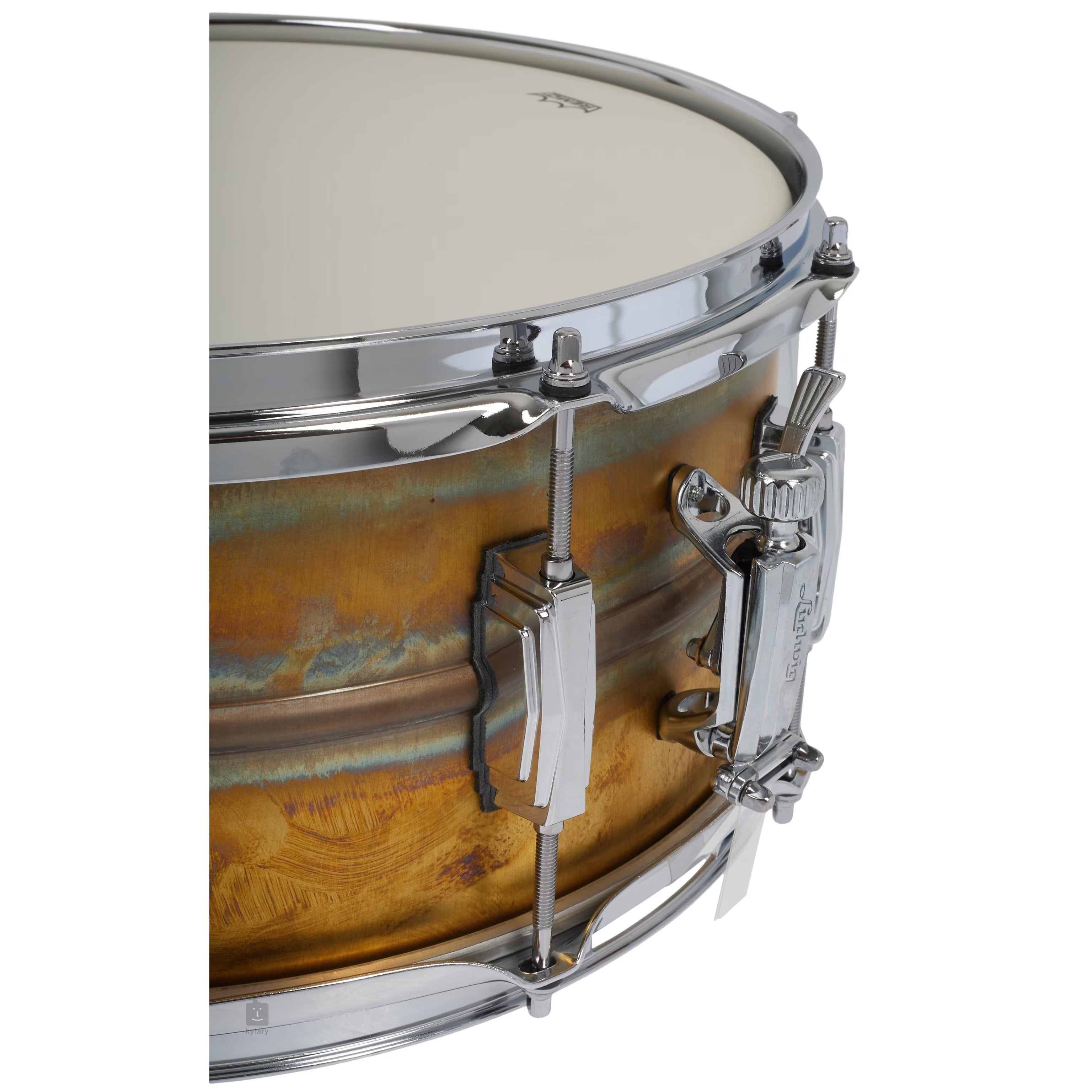 Trống Snare Ludwig LB464R 14"x6.5" Raw Brass Phonic-Mai Nguyên Music