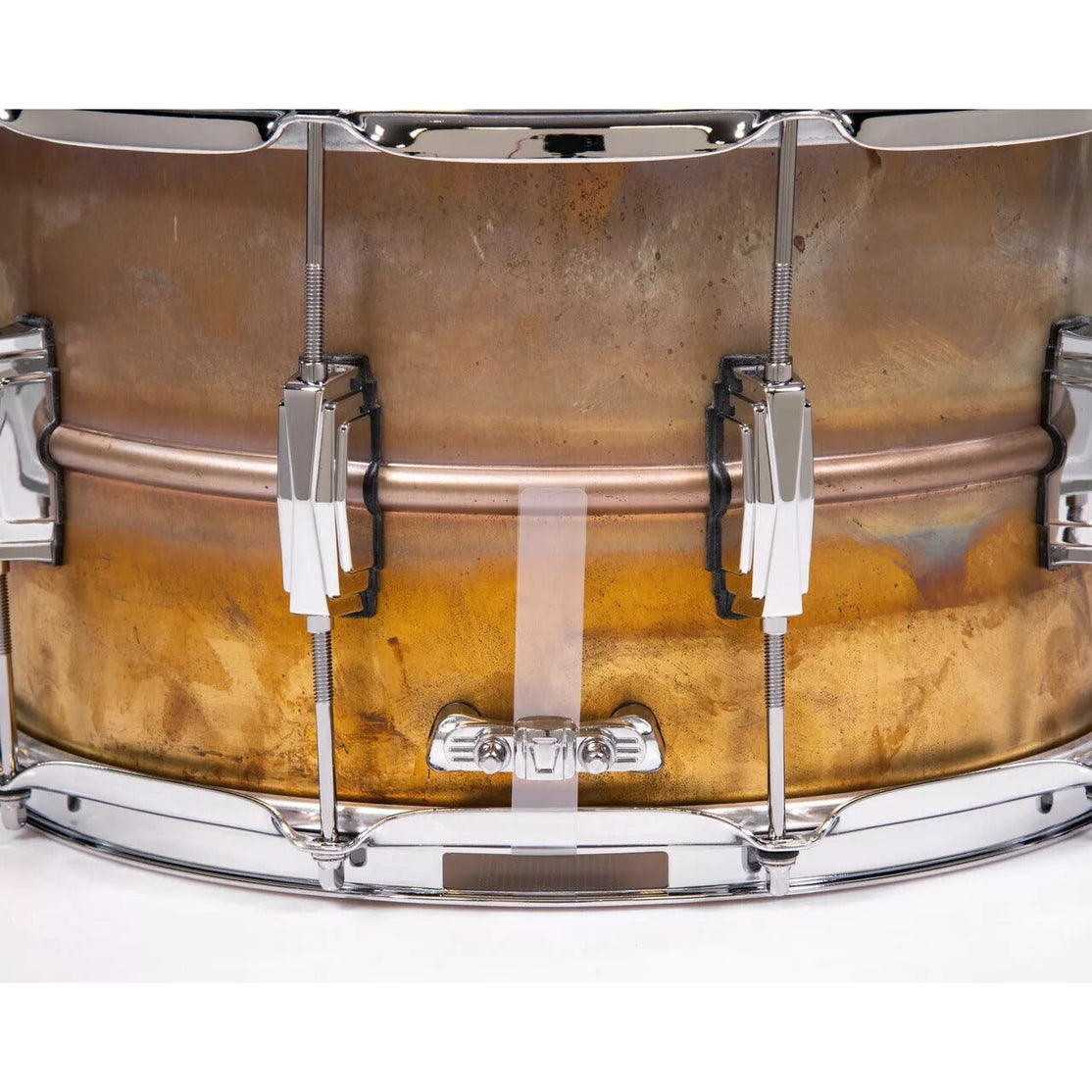Trống Snare Ludwig LB484R 14"x8" Raw Brass Phonic-Mai Nguyên Music