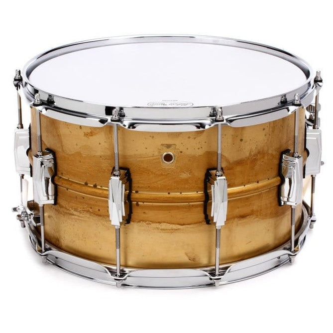 Trống Snare Ludwig LB484R 14"x8" Raw Brass Phonic-Mai Nguyên Music