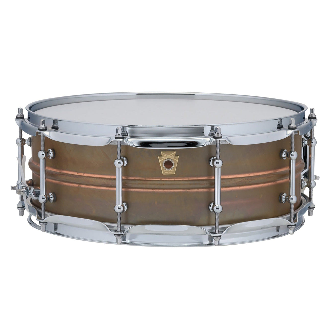 Trống Snare Ludwig LC661T 14"x5" Raw Copper Phonic w/Tube Lug-Mai Nguyên Music