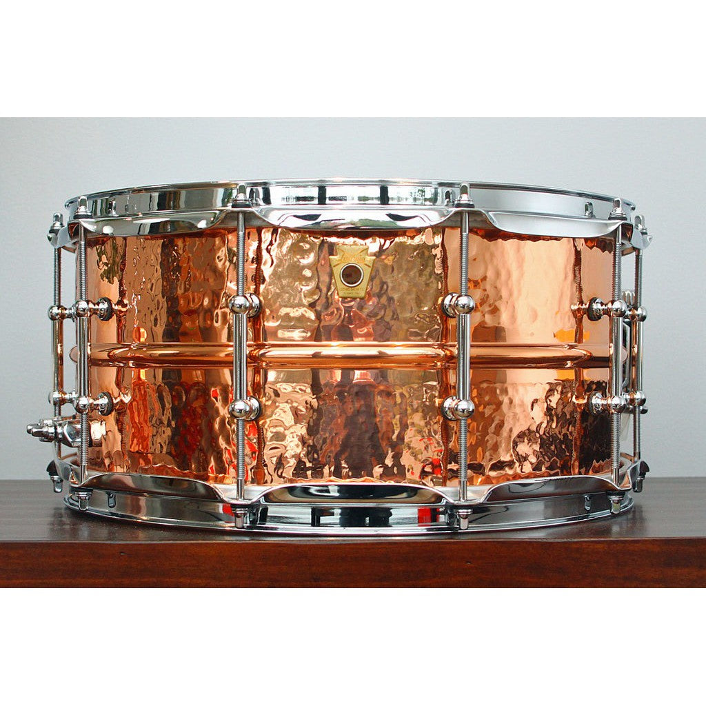 Trống Snare Ludwig LC662KT 14"x6.5" Hammered Copper Phonic w/Tube Lug-Mai Nguyên Music