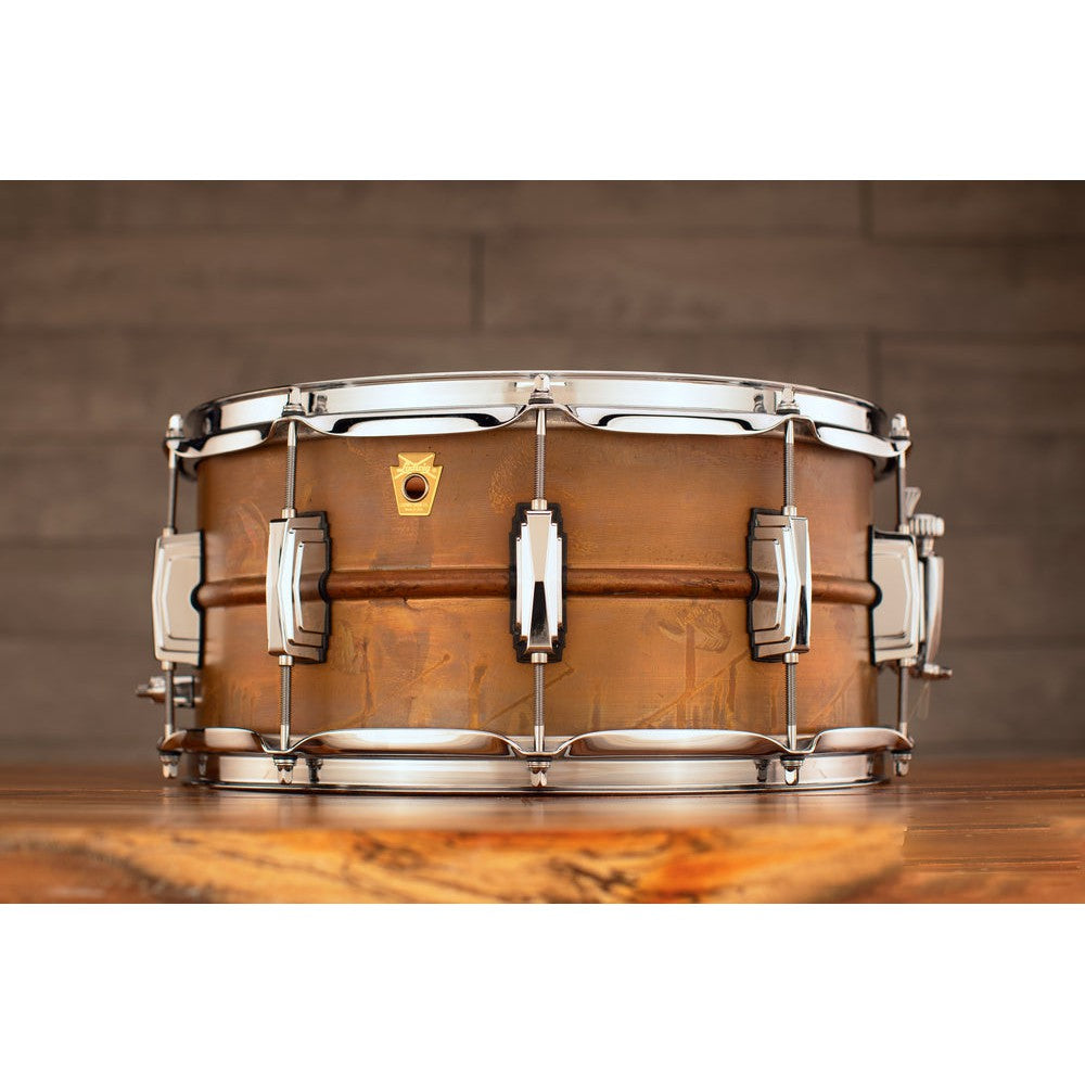 Trống Snare Ludwig LC663 14"x6.5" Raw Copper Phonic-Mai Nguyên Music