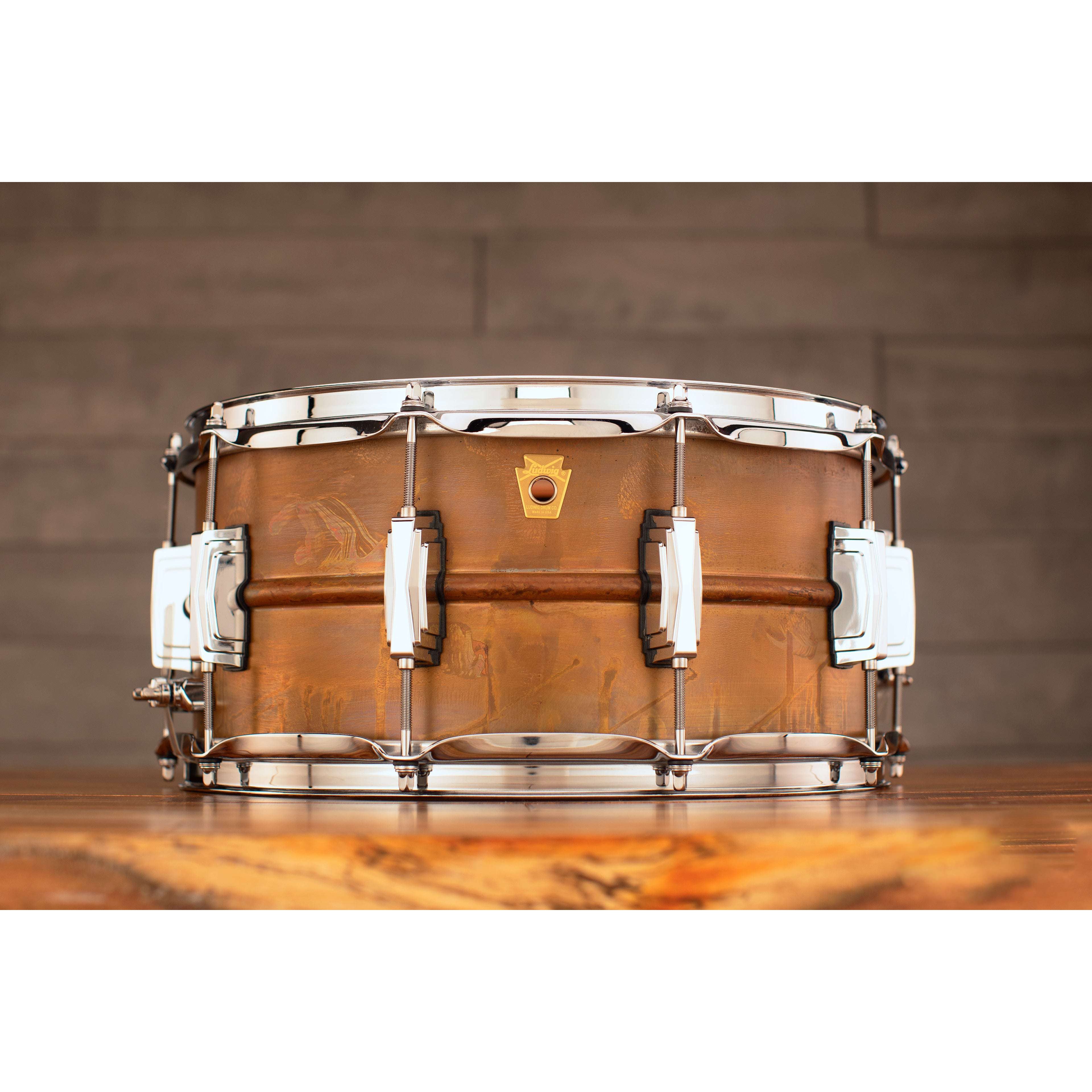 Trống Snare Ludwig LC663 14"x6.5" Raw Copper Phonic-Mai Nguyên Music