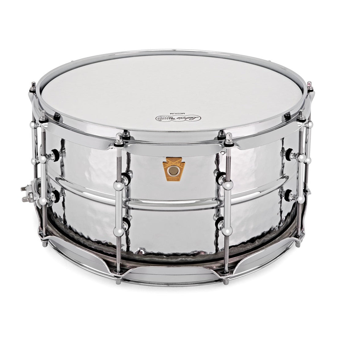 Trống Snare Ludwig LM402KT 14"x6.5" Hammered Supraphonic w/Tube Lugs-Mai Nguyên Music
