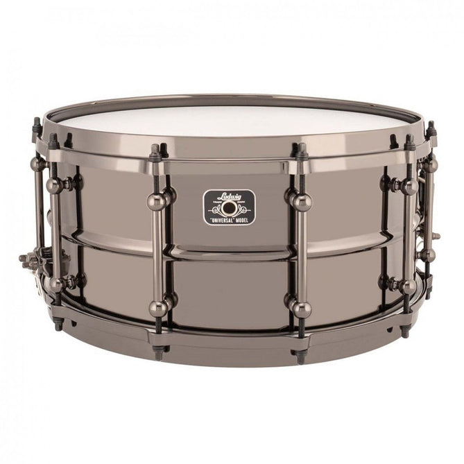 Trống Snare Ludwig LU0713 13"x7" Black Brass Universal Metal-Mai Nguyên Music