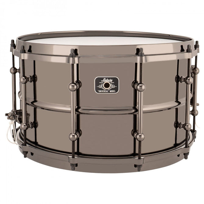 Trống Snare Ludwig LU0814 14"x8" Black Brass Universal Metal-Mai Nguyên Music