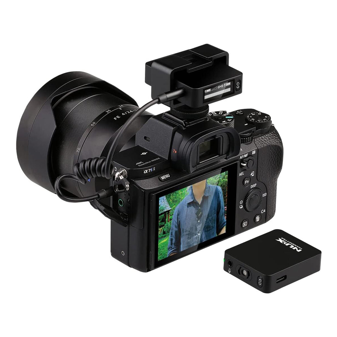 Wireless Lavalier Mic System Nux B-10 Vlog 2.4GHz-Mai Nguyên Music