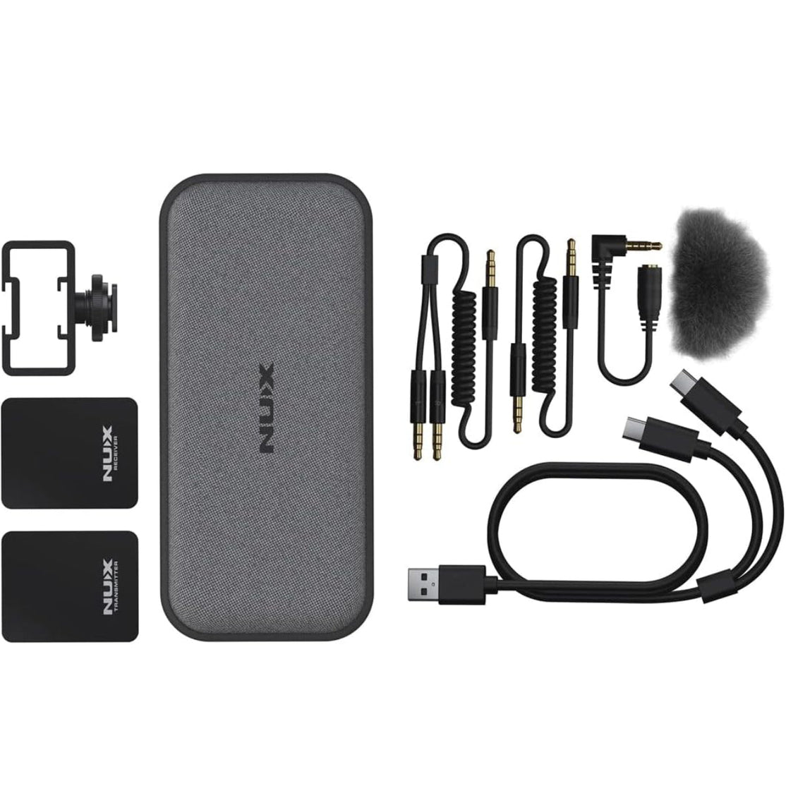 Wireless Lavalier Mic System NUX B-10 Vlog 2.4GHz-Mai Nguyên Music